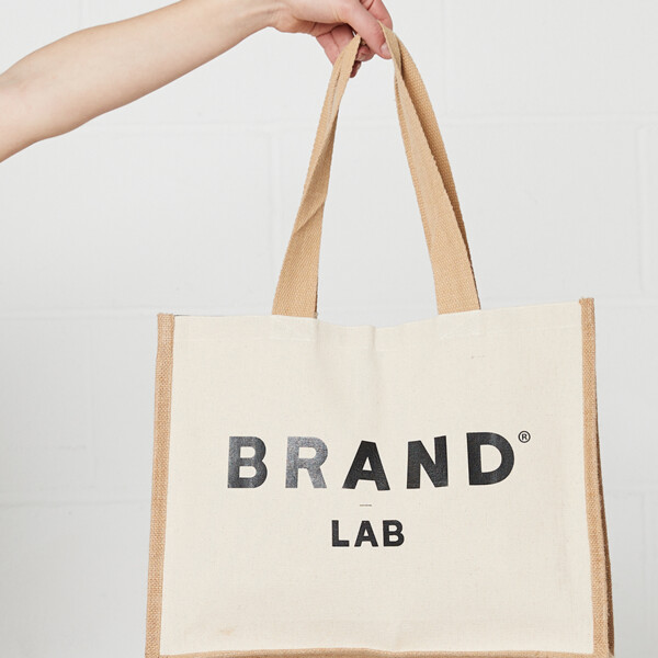 Brand Lab Jute and Canvas Shopper Thumbnail