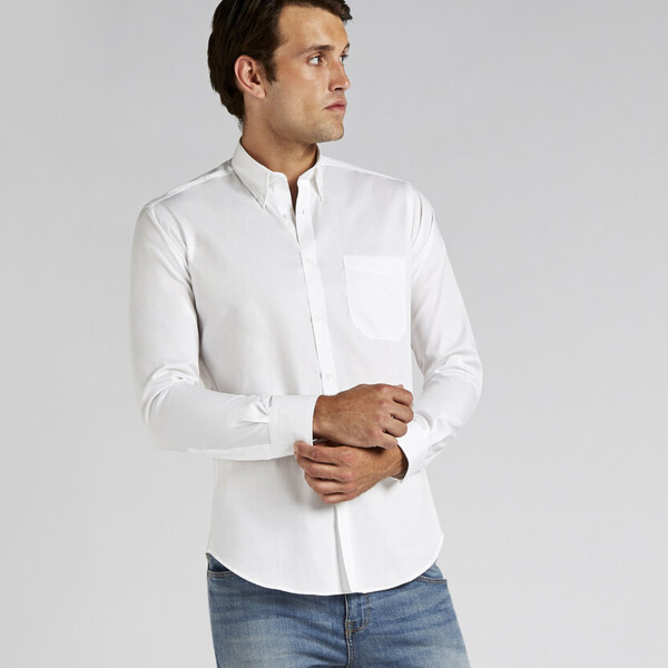 Slim fit premium Oxford shirt long-sleeved (slim fit) Thumbnail
