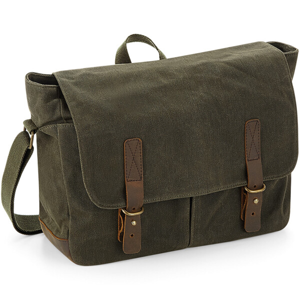 Quadra Heritage Waxed Canvas Messenger Thumbnail