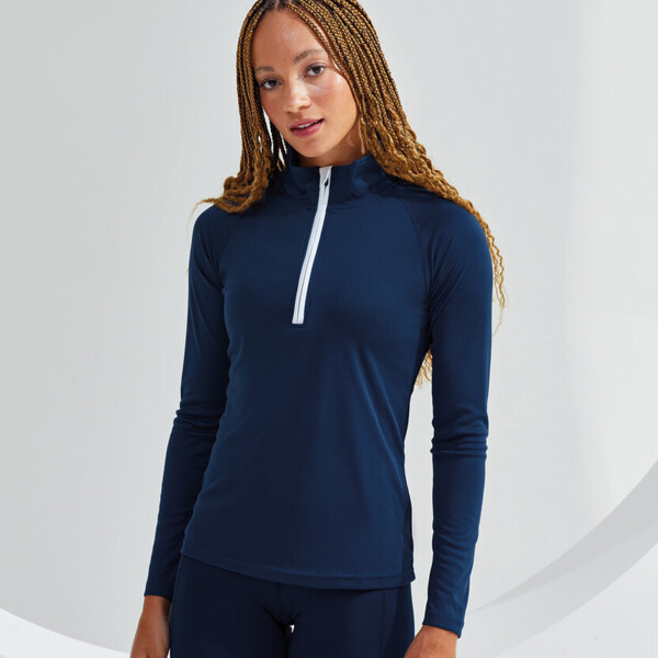 Women's TriDri® long sleeve performance ¼ zip Thumbnail