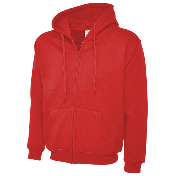 Adults Classic Full Zip Hooded Sweatshirt no surcharge (initials) Thumbnail