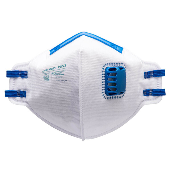 P251 - FFP2 Valved Fold Flat Respirator (Pk20) Thumbnail