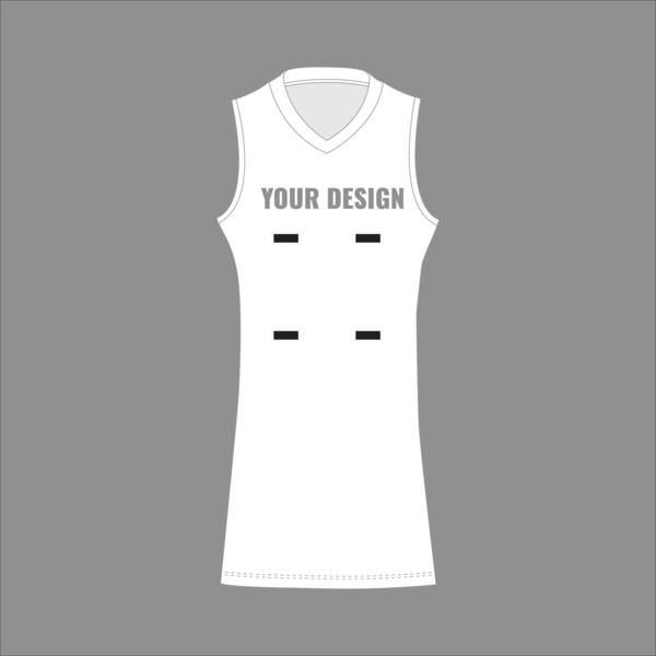 CLUB SHOP STANDARD V NECK NETBALL DRESS - Junior Thumbnail